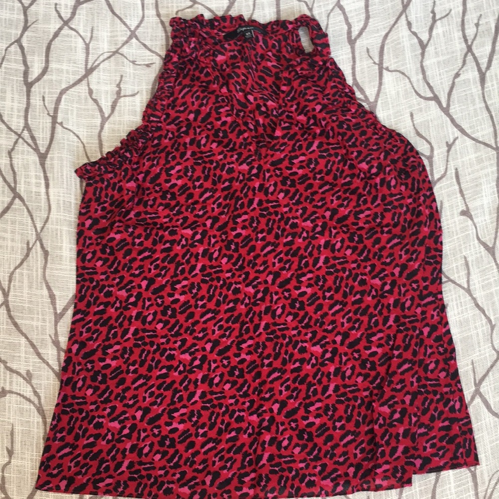 Express pink cheetah print top